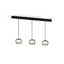Wever & Ducré Luminaire à suspension WETRO 1.0 à 1 flamme, Dim-To-Warm IP20, couleurs fumée gradable