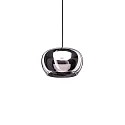Wever & Ducré Luminaire à suspension WETRO 2.0 à 1 flamme, Dim-To-Warm IP20, noir gradable