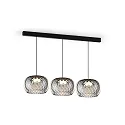 Wever & Ducré Luminaire à suspension WETRO 3.0 à 1 flamme, Dim-To-Warm IP20, couleurs fumée gradable