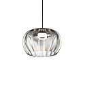 Wever & Ducré Luminaire à suspension WETRO 3.0 à 1 flamme, Dim-To-Warm IP20, couleurs fumée gradable