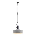 Pendant luminaire ROOMOR 1.0 PAR16, GU10, 250cm, deep black, with shade 3.0, felt grey
