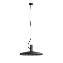 Pendant luminaire ROOMOR 1.0, E27, 250cm, deep black, with shade 4.0