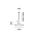 Wever & Ducré Luminaire à suspension ROOMOR CABLE 1.4 - PAR16 - 600CM GU10 IP20, mat, noir profond gradable