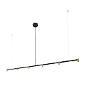 Luminaire à suspension TRACE CHANDELIER CEILING SUSP 2.0 IP20, champagne, noir mat gradable