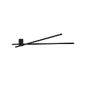 Luminaire de plafond FIL SPIN 1.0 avec bras articulé, indirect IP20, noir mat gradable