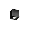 Luminaire de surface BOX MINI 1.0 forme en dé, rigide GU10 IP20, noir  gradable
