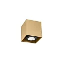 Luminaire de surface BOX MINI 1.0 forme en dé, rigide GU10 IP20, champagne 