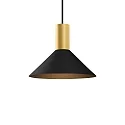 Luminaire à suspension ODREY CEILING SUSP 1.6 PAR16 GU10 IP20, or, noir mat 