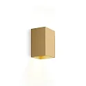 Luminaire mural d’extérieur BOX MINI 1.0 GU10 IP20, laiton gradable