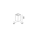 Wever & Ducré Luminaire mural d’extérieur BOX MINI 1.0 GU10 IP20, laiton gradable