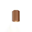 Luminaire mural HEXO MINI 1.0 - PAR16 à 1 flamme GU10 IP20, cuivre gradable