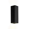 Luminaire mural DOCUS MINI 2.0 haut bas GU10 IP20, noir  gradable