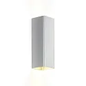 Wall luminaire DOCUS MINI 2.0 PAR16, Up&Down, 2x GU10 max. 12W, aluminum brushed