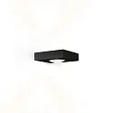 Luminaire mural LEENS 2.0 - UP&DOWN à 2 flammes, avec optique de lentille IP20, mat, noir profond gradable