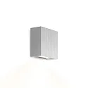 Luminaire mural CENTRAL 1.0 - UP OR DOWN à 1 flamme, plat IP20, aluminium brossé gradable