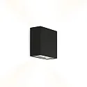 Luminaire mural CENTRAL 2.0 - UP&DOWN à 2 flammes, plat IP20, mat, noir profond gradable