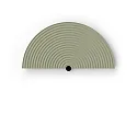 Ouverture TAPIS 3.1 semi-circulaire, mécanique, bleu vert, jade