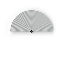 Ouverture TAPIS 2.1 semi-circulaire, mécanique, gris, blanche