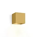 wall luminaire BOX WALL SURF 1.0 IP20, gold dimmable