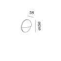 Wever & Ducré Luminaire mural d’extérieur PAVIO IP65 1.0 IP65, noir mat gradable