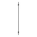 LED Design Wall luminaire FINLIN 3.0, 124cm, 12W 2700K, CRi >90, dimmable, black