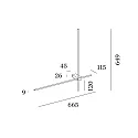 Wever & Ducré Luminaire mural FINLIN 4.0 à 2 flammes, indirect IP20, noir gradable