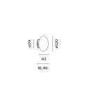Luminaire de miroir PERLEZ CLIP IP44 1.0 - Ø 13CM IP44, blanche gradable