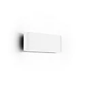 Luminaire mural d’extérieur KIOSK 1.0 haut bas, avec optique de lentille IP65, blanc mat gradable