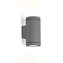 Luminaire mural d'extérieur TUBE WALL 2.0 LED PHASE haut / bas, bilatéral IP65, gris foncé gradable