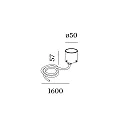 Wever & Ducré Projecteur encastré BLINK TRIMLESS 1.0 pivotant, accessible, affleurant IP65, mat, noir profond gradable