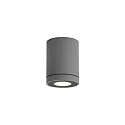 Plafonnier extérieur TUBE 1.0 PAR16 Bas, cylindrique, rigide gris foncé