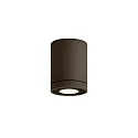Plafonnier extérieur TUBE 1.0 PAR16 Bas, cylindrique, rigide GU10 IP65, bronze
