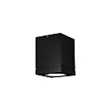 Plafonnier extérieur TUBE CARRÉ 1.0 PAR16 Bas, angulaire, rigide GU10 IP65, noir mat