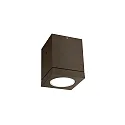 Plafonnier extérieur TUBE CARRÉ 1.0 PAR16 Bas, angulaire, rigide GU10 IP65, bronze