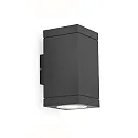Luminaire mural d'extérieur TUBE CARRÉ WALL 2.0 LED PHASE haut / bas, bilatéral IP65, anthrazit gradable