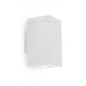 Luminaire mural d'extérieur TUBE CARRÉ WALL 2.0 LED PHASE haut / bas, bilatéral IP65, blanche gradable