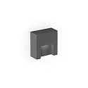 Luminaire mural d’extérieur RETO WALL SURFACE OUTDOOR 0.8 angulaire IP65, anthrazit gradable