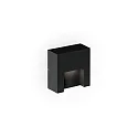Luminaire mural d’extérieur RETO WALL SURFACE OUTDOOR 0.8 angulaire IP65, noir mat gradable