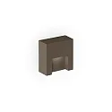 Luminaire mural d’extérieur RETO WALL SURFACE OUTDOOR 0.8 angulaire IP65, bronze gradable