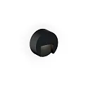 Luminaire mural d’extérieur RETO ROUND WALL SURFACE OUTDOOR 0.8 rond IP65, noir mat gradable