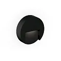 Luminaire mural d’extérieur RETO ROUND WALL SURFACE OUTDOOR 1.3 rond IP65, noir mat gradable