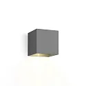 LED Outdoor Wall luminaire BOX 1.0, IP65, up or down, 6W 2700K 400lm, dimmable, dark grey