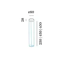 outdoor luminaire GATE 2.0 2 flames, round, without socket IP65