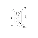 Cadre encastré ORIS 0.7 / RETO 2.0 - RECESSED HOUSING avec carde, perforé, noir