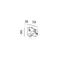 3-phase adapter, black
