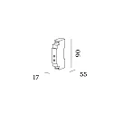 Variateur DIN RAIL IP30 / MAX. 200W / PHASE-CUT, blanc mat