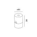 cable holder CEILING / WALL BRACKET short, mechanical, closed, signal white