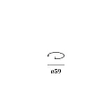 Anneau de serrage MR16 / LED / PAR16 Ø 5cm