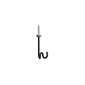 Accessory for REVER / ROCK - ceiling hook for multi suspension round, black
