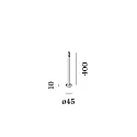 Wever & Ducré Pied de lampe STIPO POLE 400, bronze
